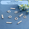 12Pcs 2 Style 304 Stainless Steel Pendants STAS-DC0010-22-4