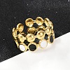 304 Stainless Steel Adjustable Cuff Rings RJEW-Q015-01G-B-5