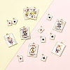 28Pcs 7 Styles Rack Plating Alloy Enamel Pendants ENAM-YW0005-62-2