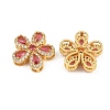 Brass Micro Pave Cubic Zirconia Pendants CU-CBA3D67-06G-02-2