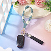 Cotton Braided Flower Pendant Decorations AJEW-TAC0030-032G-10-5