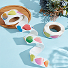 2 Rolls Valentine's Day Heart Paper Stickers DIY-LP0003-77-1