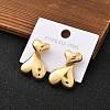 304 Stainless Steel Stud Earrings STAS-Z112-21G-1
