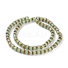 Electroplated Glass Imitation Jade Beads Strands GLAA-P003-C03-3
