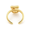 Brass Letter Open Cuff Rings for Women RJEW-G313-01J-G-3
