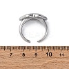 304 Stainless Steel Adjustable Open Cuff Rings RJEW-Q020-19P-5