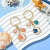 Alloy Enamel & Rhineston & Plastic Keychain KEYC-YW00076-01-4