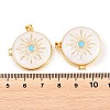 Brass Locket Pendants KK-D232-10G-01-3