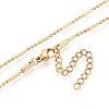 1.5MM 304 Stainless Steel Column Round Link Chain Necklaces NJEW-T016-05G-2