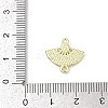 Alloy Rhinestone Fan Connector Charms PALLOY-R151-31G-02-3