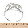 304 Stainless Steel Cuff Bangles for Women BJEW-G757-06GP-5