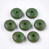 Painted Natural Wood Beads WOOD-T021-18F-1