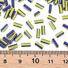Opaque Colours Two Tone Seed Glass Bugle Beads SEED-T006-02B-03-5
