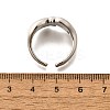 Brass Cuff Rings for Women RJEW-G347-07P-5