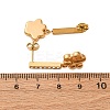 304 Stainless Steel Dangle Stud Earrings EJEW-C148-02G-5