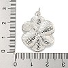 Rack Plating Brass Micro Pave Cubic Zirconia Pendants KK-C059-01P-3