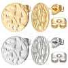 304 Stainless Steel Stud Earring Findings EJEW-BBC0001-65A-1