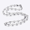 Non-Tarnish 304 Stainless Steel Chain Necklaces LS-STAS-P164-11P-1