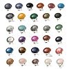 Natural & Synthetic Gemstone Round Adjustable Rings RJEW-K371-09S-1