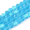 Imitate Austrian Crystal Bicone Frosted Glass Beads Strands LS-EGLA-A039-T6mm-MB19-1