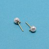 Iron Stud Earring Findings STAS-WH0029-02B-01-1-1