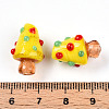 Handmade Lampwork Bumpy Beads X1-LAMP-T022-02A-06-3