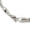 Tarnish Resistant 5MM 201 Stainless Steel Rope Chain Bracelets for Women LS-BJEW-R318-02P-3