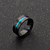 316L Surgical Stainless Steel Wide Band Finger Rings RJEW-T005-13-02-4