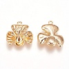 Brass Peg Bails Pendants KK-E760-29G-NF-2