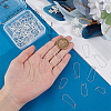 80Pcs 4 Styles 304 Stainless Steel Hoop Earring Findings STAS-BBC0005-93-3