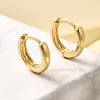 Rack Plating Ring Brass Hoop Earrings for Women LS-EJEW-C125-09G-1