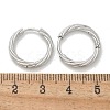 304 Stainless Steel Twist Hoop Earrings for Women LS-EJEW-A130-02B-P-3