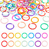 140Pcs 14 Styles Plastic Twisted Loose Leaf Book Binder Hinged Rings FIND-TA0008-26-2