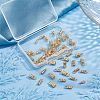 60Pcs 3 Style Brass Cord End FIND-PH0006-14-4
