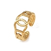 304 Stainless Steel Cuff Open Rings for Women RJEW-H255-01G-01-4