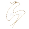 2.5MM Brass Dapped Chain Slider Necklace Making AJEW-JB01545-01-1