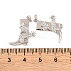 Rack Plating Brass Micro Pave Clear Cubic Zirconia Pendants KK-H486-19P-3