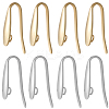 80Pcs 2 Colors 304 Stainless Steel Hoop Earrings Finding FIND-SC0012-48-1