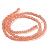 Baking Paint Imitation Jade Glass Bead Strands DGLA-A034-J4MM-A34-5