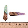 Opaque Resin and Walnut Wood Pendants RESI-T060-08A-3