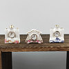 Porcelain Miniature Clock Ornaments PORC-PW0001-070-1