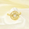 304 Stainless Steel Enamel Cuff Rings for Women LS-RJEW-G338-01G-01-2