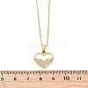 201 Stainless Steel Crystal Rhinestone Pendant Necklaces for Women NJEW-F335-01G-01-3