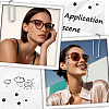 3Pcs 3 Colors Alloy Rhinestone Link Strap for Eyeglasses AJEW-CY0002-17-5