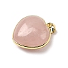 Natural Rose Quartz Pendants G-B149-10G-06-2