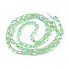 Electroplate Glass Beads Strands EGLA-N002-25-E01-2
