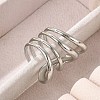 304 Stainless Steel Multi-layer Cuff Rings for Women LS-RJEW-G338-16P-3