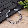 Alloy Beads Braided Bead Bracelets FS-WGCC9A2-02-1