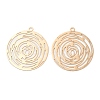 Long-Lasting Plated Brass Filigree Pendants KK-K336-25B-KCG-1