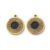 Ion Plating(IP) 304 Stainless Steel Enamel Charms STAS-M102-23G-04-1
